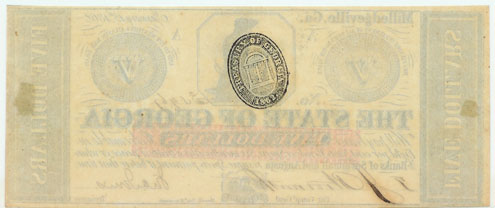 Georgia 5 dollar back